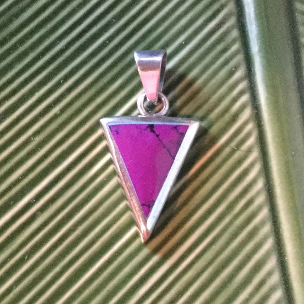 sterling Silver Purple Gemstone Pendant